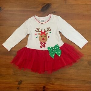 Bonnie Baby Christmas Dress, 12 months